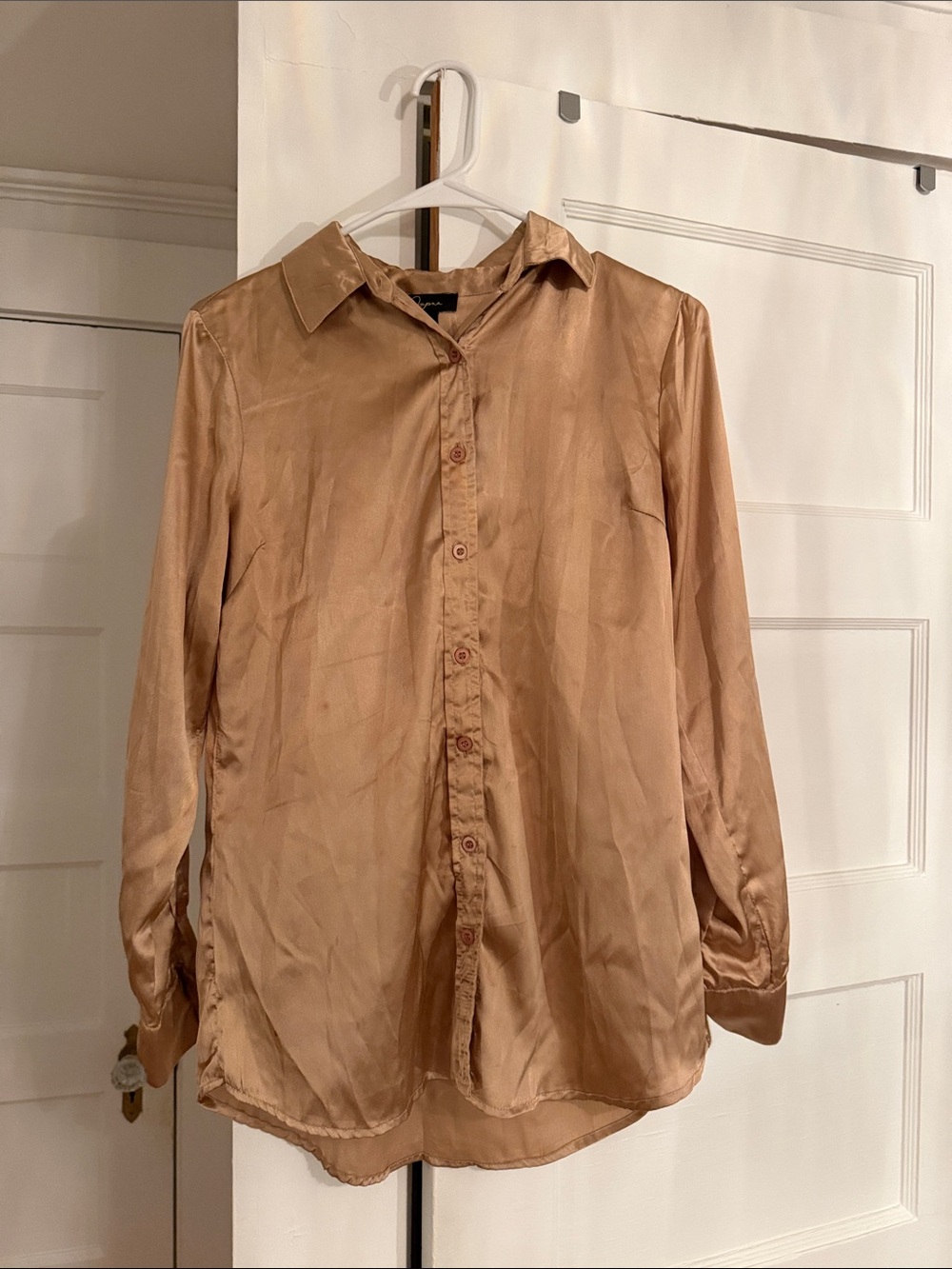 Gold button up